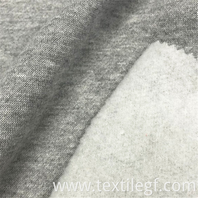 Polyester Fleece Knitted Brushed Garment CVC Fabrics (3)